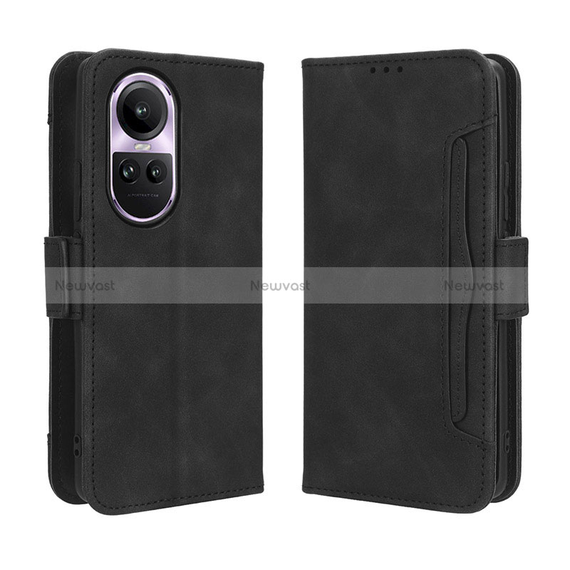 Leather Case Stands Flip Cover Holder BY3 for Oppo Reno10 5G