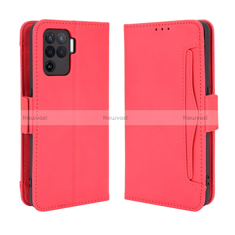 Leather Case Stands Flip Cover Holder BY3 for Oppo Reno5 Lite