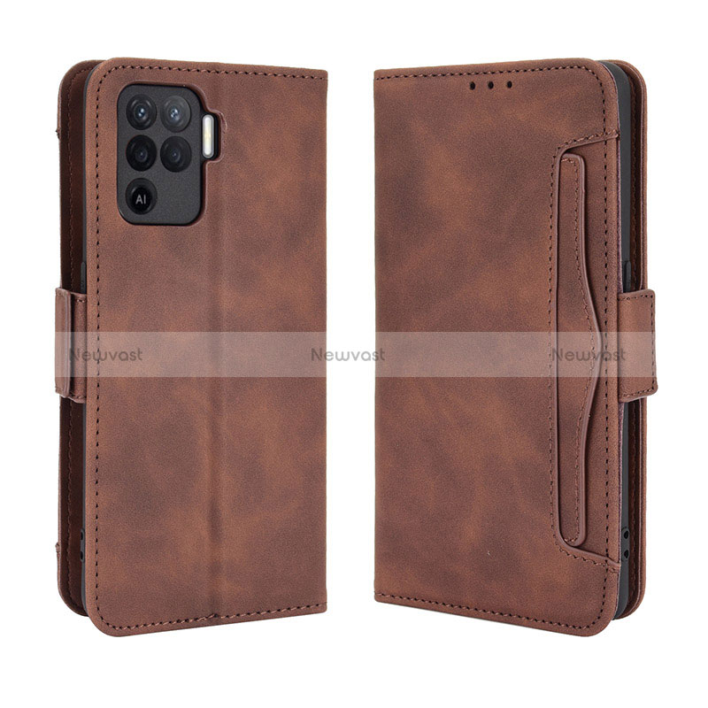 Leather Case Stands Flip Cover Holder BY3 for Oppo Reno5 Lite