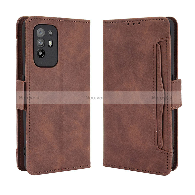 Leather Case Stands Flip Cover Holder BY3 for Oppo Reno5 Z 5G