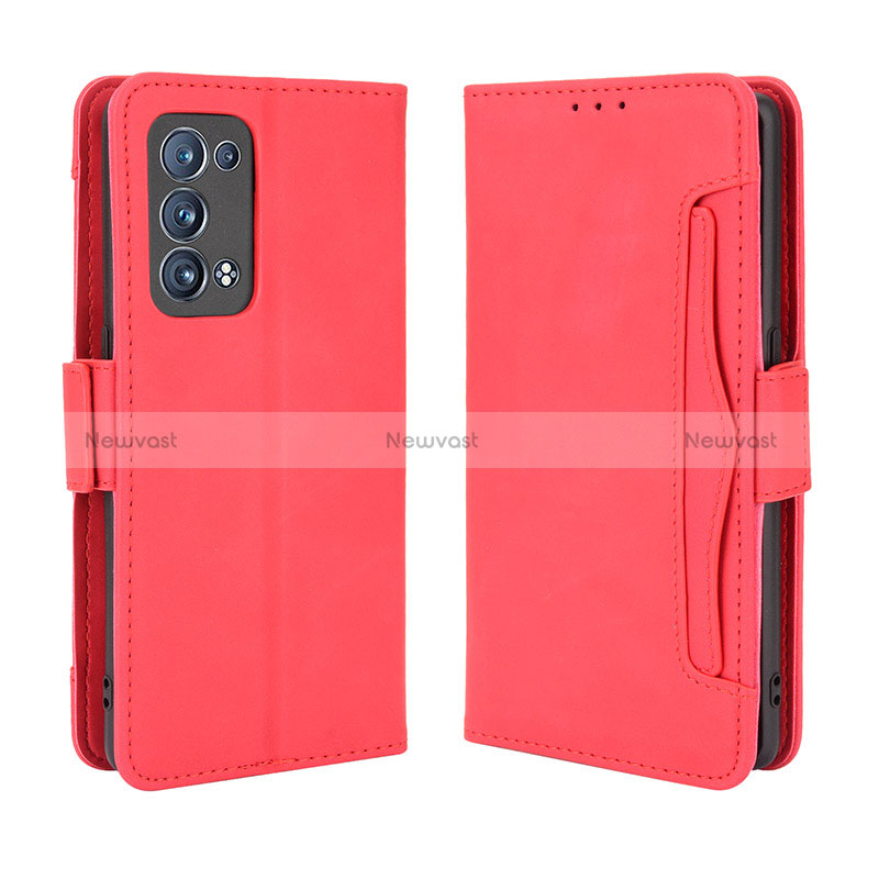 Leather Case Stands Flip Cover Holder BY3 for Oppo Reno6 Pro 5G