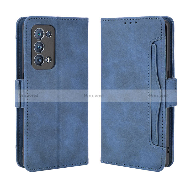 Leather Case Stands Flip Cover Holder BY3 for Oppo Reno6 Pro 5G