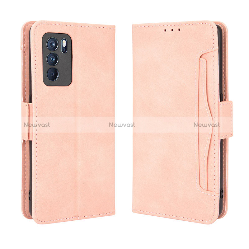 Leather Case Stands Flip Cover Holder BY3 for Oppo Reno6 Pro 5G India