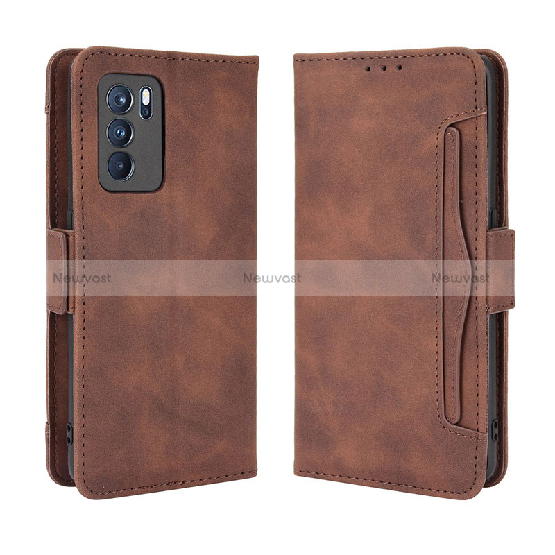 Leather Case Stands Flip Cover Holder BY3 for Oppo Reno6 Pro 5G India