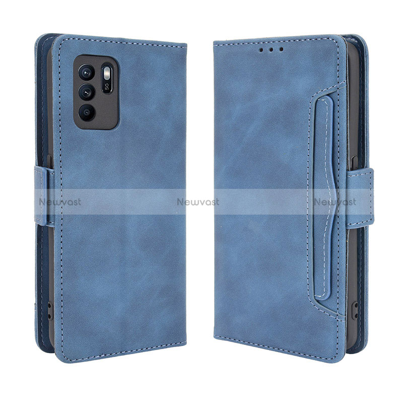 Leather Case Stands Flip Cover Holder BY3 for Oppo Reno6 Z 5G