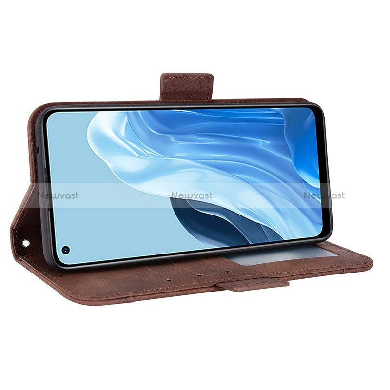 Leather Case Stands Flip Cover Holder BY3 for Oppo Reno7 4G