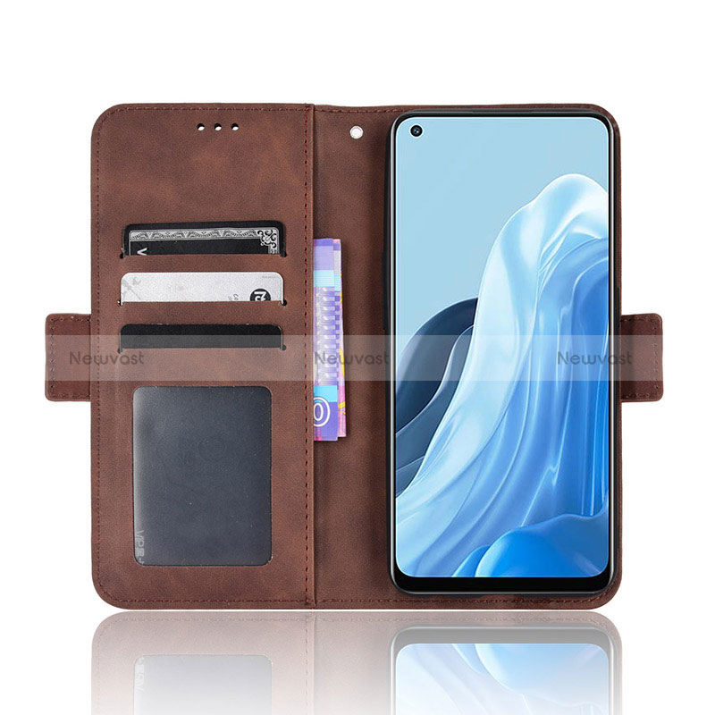 Leather Case Stands Flip Cover Holder BY3 for Oppo Reno7 5G