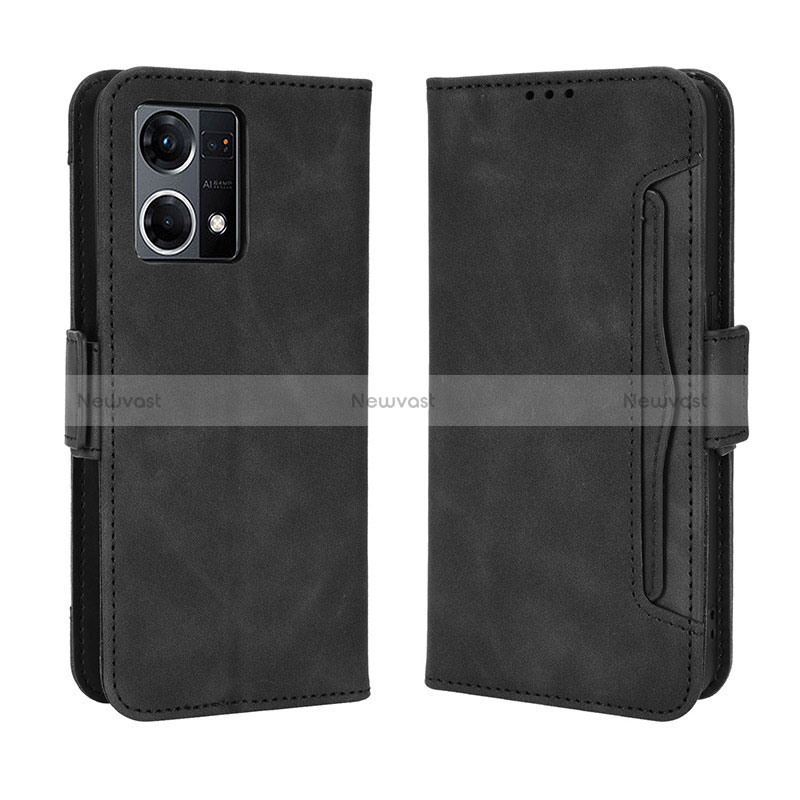 Leather Case Stands Flip Cover Holder BY3 for Oppo Reno8 4G