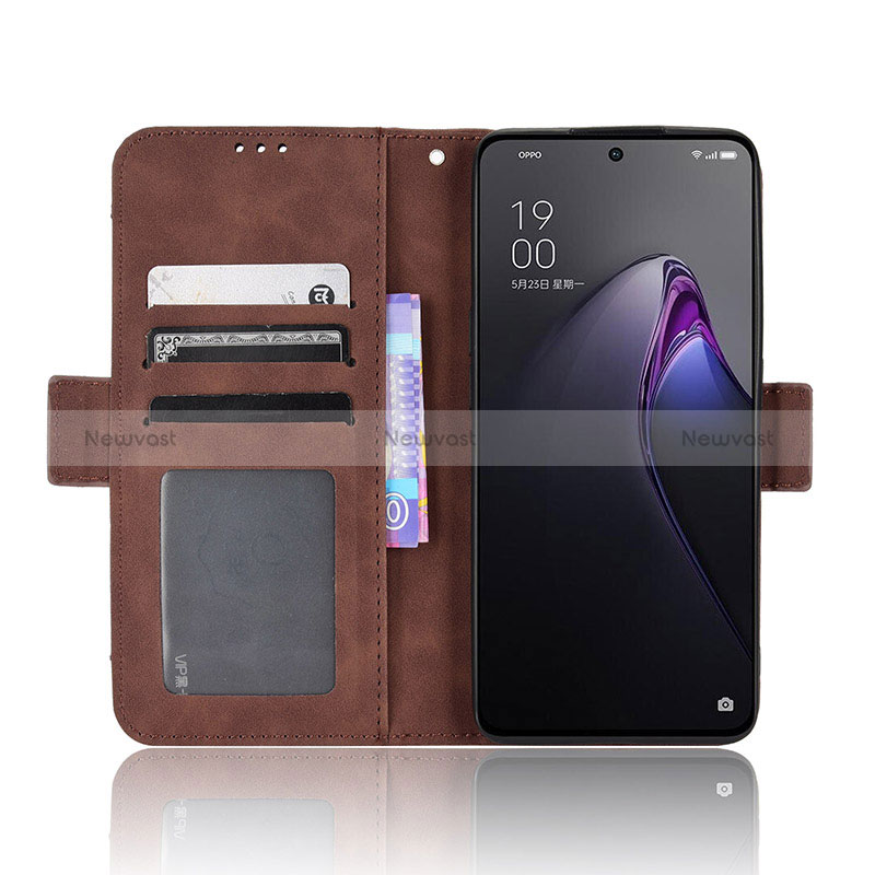 Leather Case Stands Flip Cover Holder BY3 for Oppo Reno8 5G