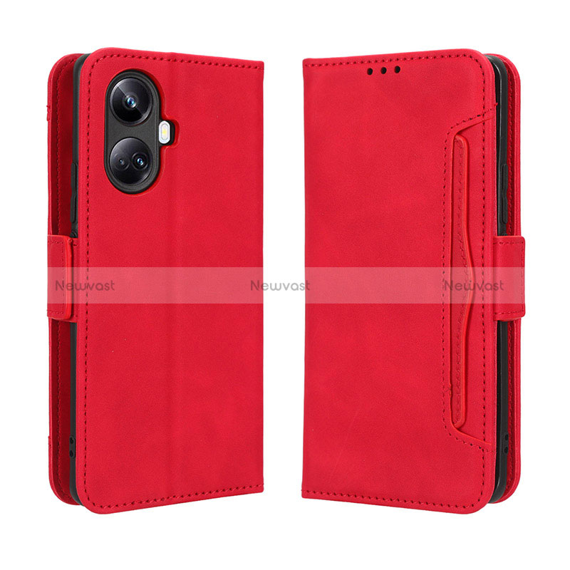 Leather Case Stands Flip Cover Holder BY3 for Realme 10 Pro+ Plus 5G