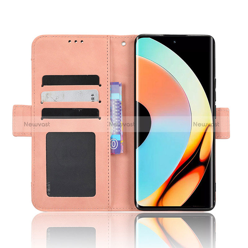 Leather Case Stands Flip Cover Holder BY3 for Realme 10 Pro+ Plus 5G