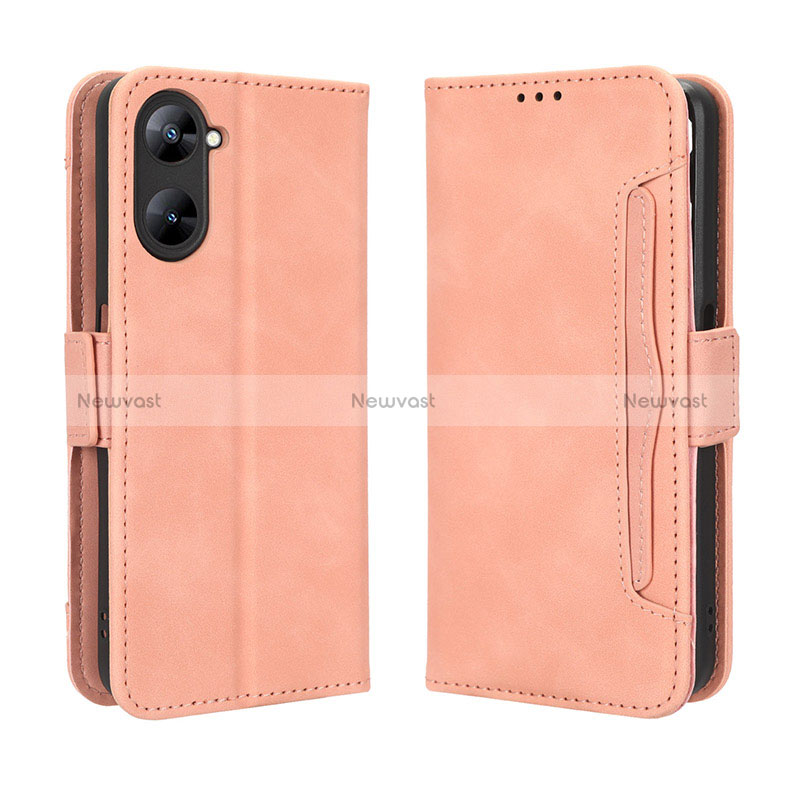 Leather Case Stands Flip Cover Holder BY3 for Realme 10S 5G