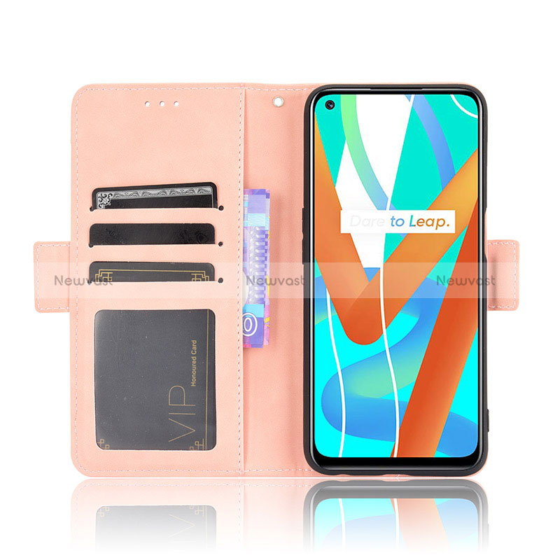 Leather Case Stands Flip Cover Holder BY3 for Realme 9 5G India