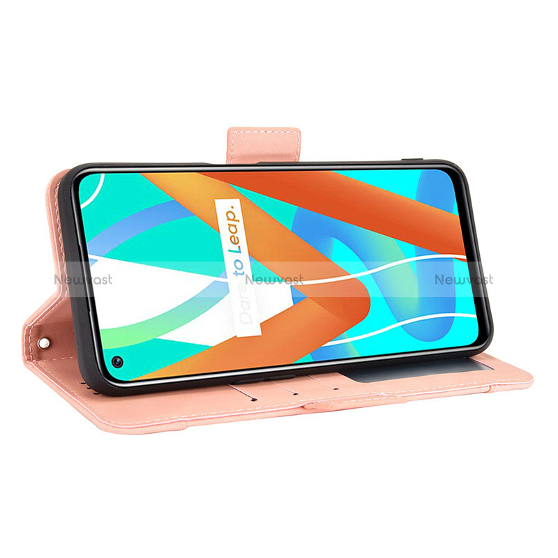 Leather Case Stands Flip Cover Holder BY3 for Realme 9 5G India