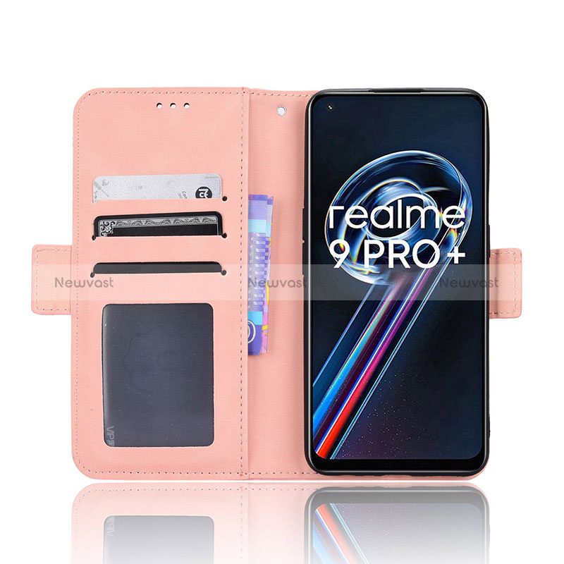 Leather Case Stands Flip Cover Holder BY3 for Realme 9 Pro 5G