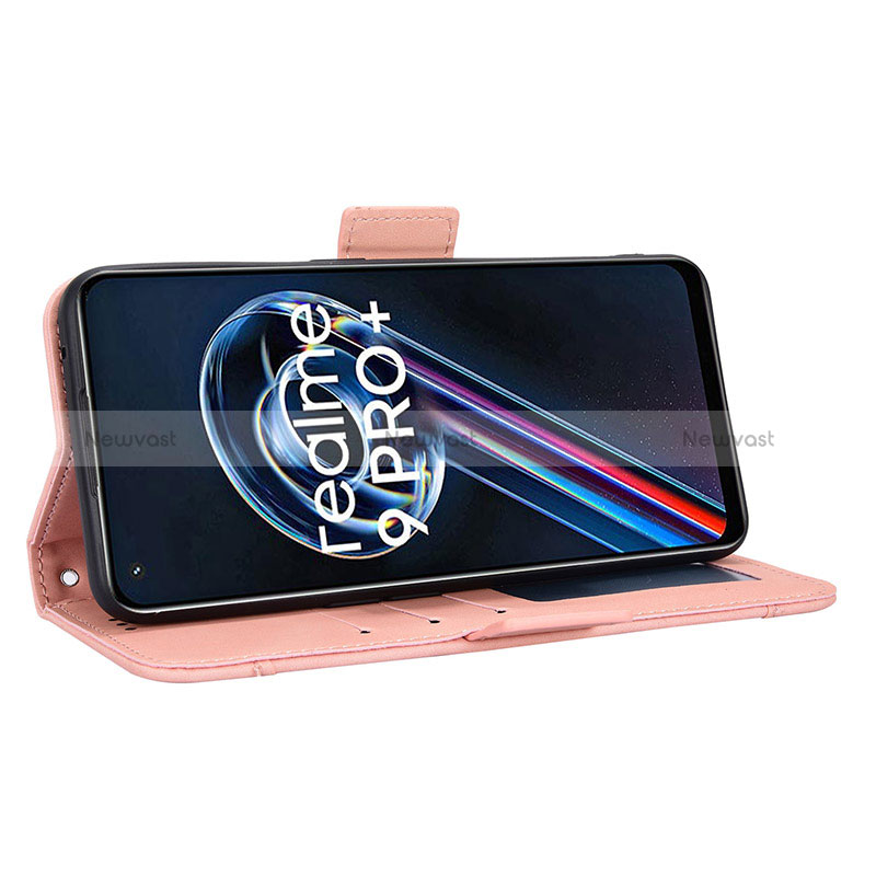 Leather Case Stands Flip Cover Holder BY3 for Realme 9 Pro 5G