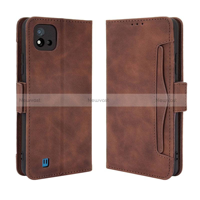 Leather Case Stands Flip Cover Holder BY3 for Realme C11 (2021)