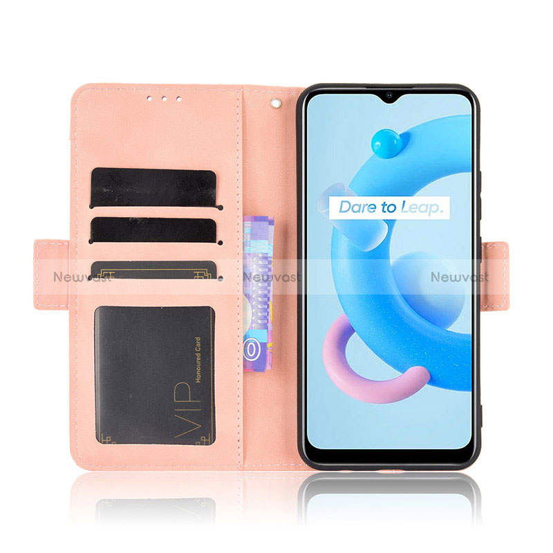 Leather Case Stands Flip Cover Holder BY3 for Realme C11 (2021)