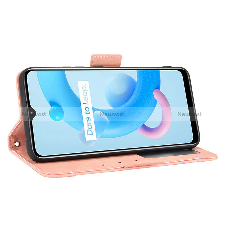 Leather Case Stands Flip Cover Holder BY3 for Realme C11 (2021)