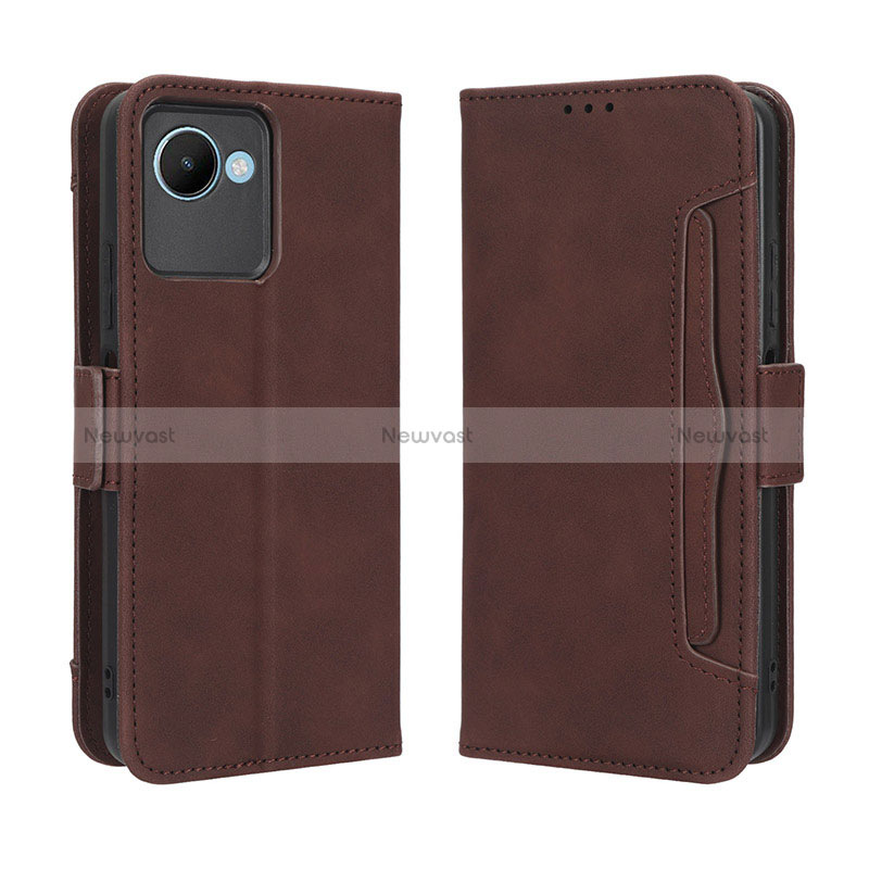 Leather Case Stands Flip Cover Holder BY3 for Realme C30