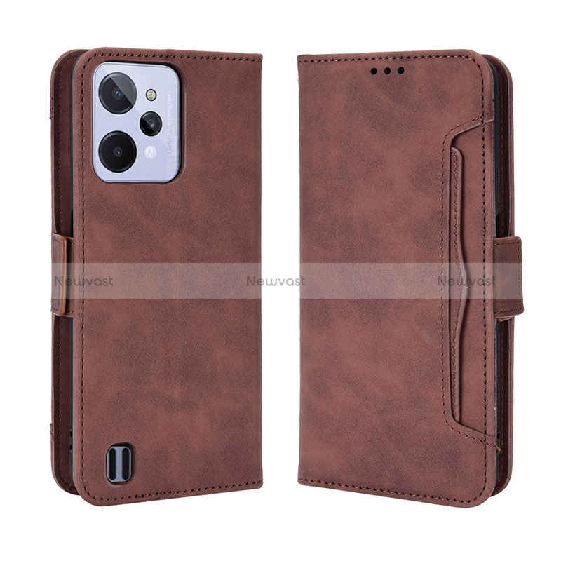 Leather Case Stands Flip Cover Holder BY3 for Realme C31