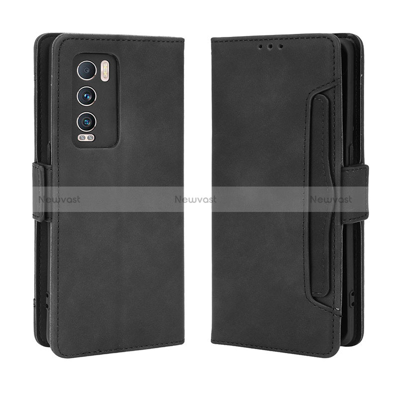 Leather Case Stands Flip Cover Holder BY3 for Realme GT Master Explorer 5G Black