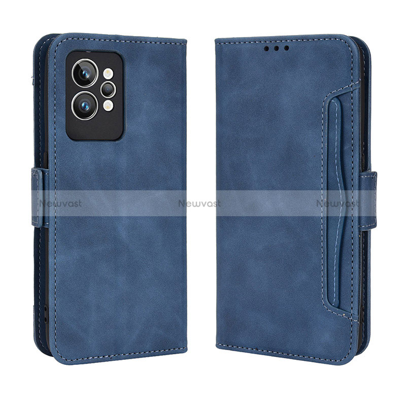 Leather Case Stands Flip Cover Holder BY3 for Realme GT2 Pro 5G Blue