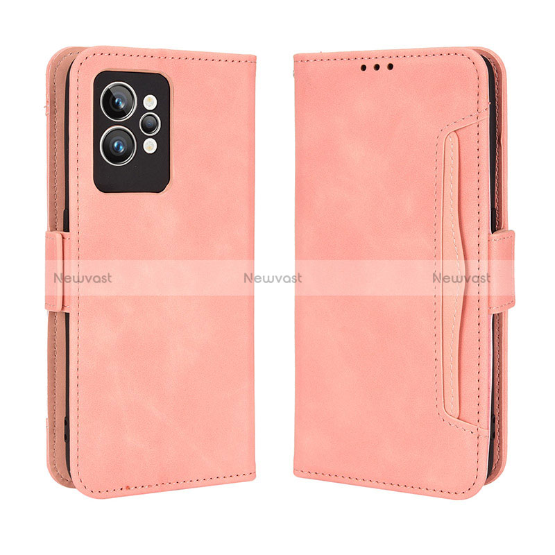 Leather Case Stands Flip Cover Holder BY3 for Realme GT2 Pro 5G Pink