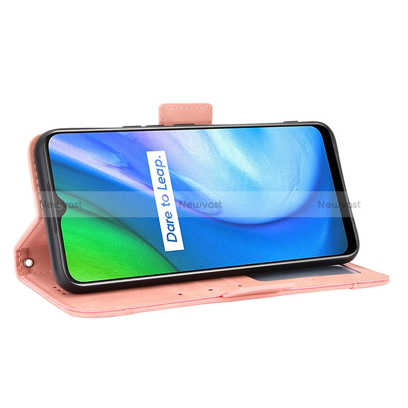 Leather Case Stands Flip Cover Holder BY3 for Realme V3 5G