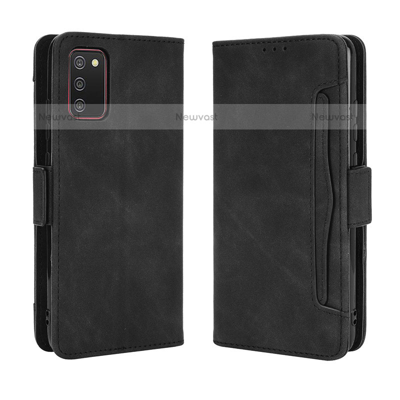 Leather Case Stands Flip Cover Holder BY3 for Samsung Galaxy A02s