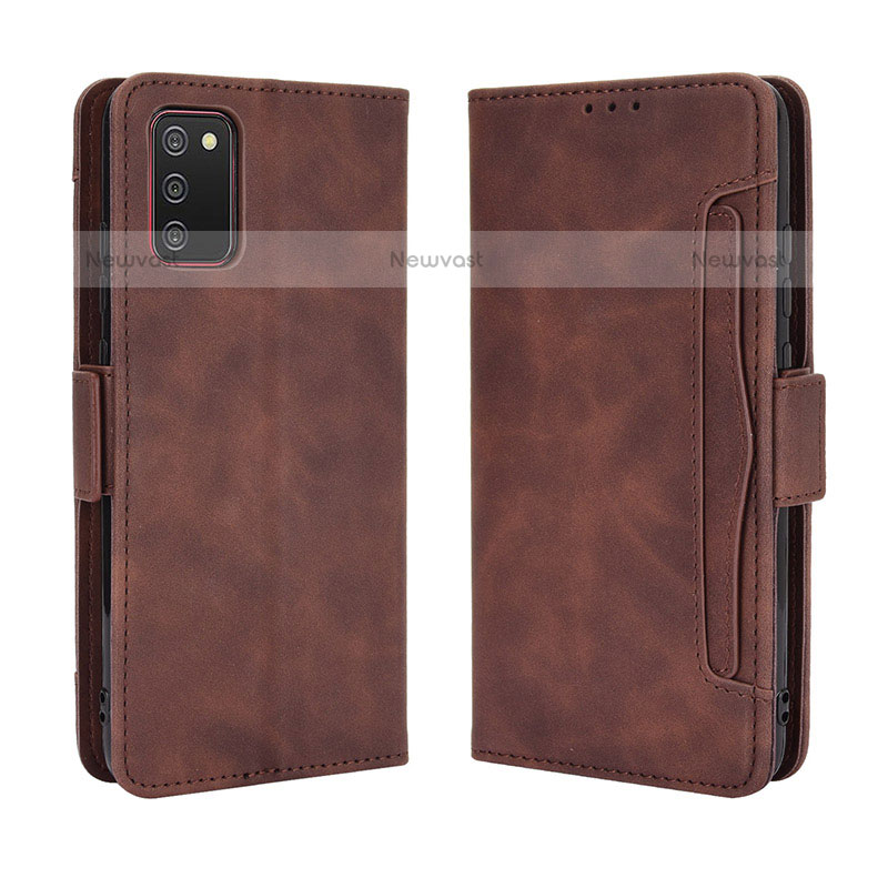 Leather Case Stands Flip Cover Holder BY3 for Samsung Galaxy A02s