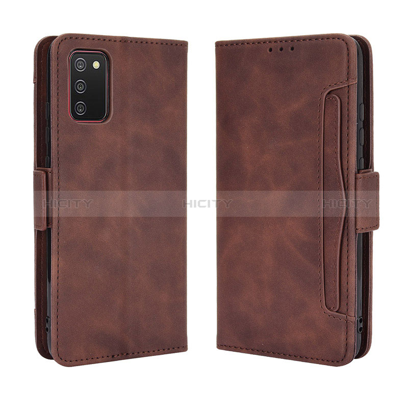 Leather Case Stands Flip Cover Holder BY3 for Samsung Galaxy A03s