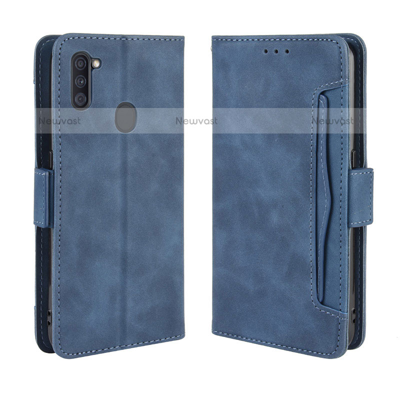 Leather Case Stands Flip Cover Holder BY3 for Samsung Galaxy A11