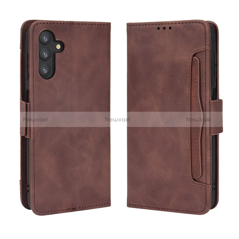 Leather Case Stands Flip Cover Holder BY3 for Samsung Galaxy A13 5G