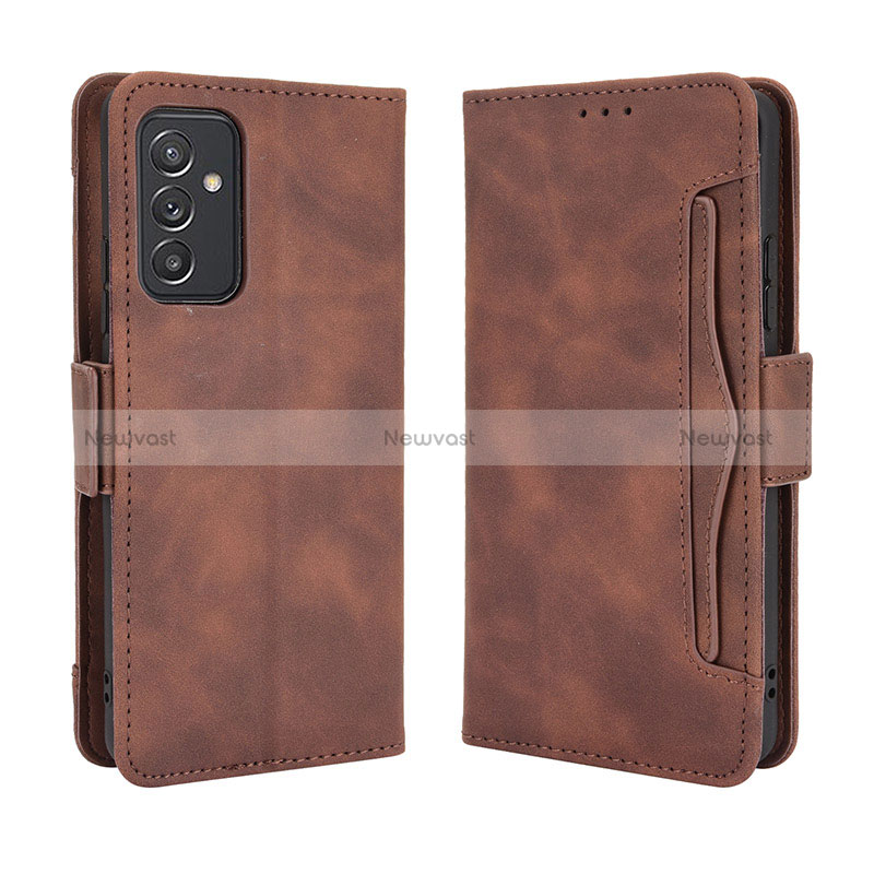 Leather Case Stands Flip Cover Holder BY3 for Samsung Galaxy A15 4G