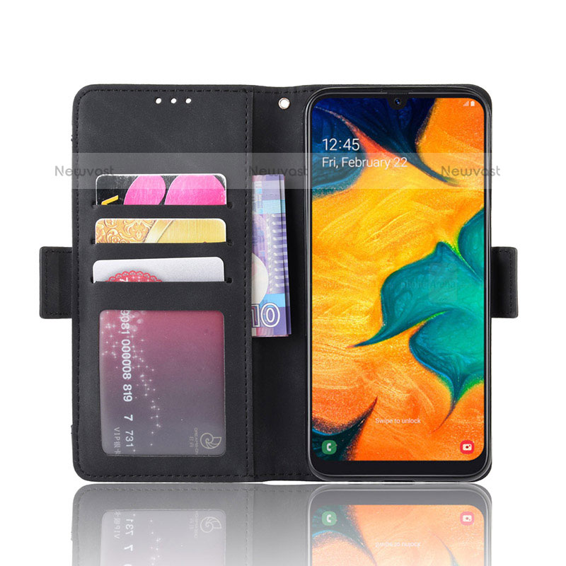 Leather Case Stands Flip Cover Holder BY3 for Samsung Galaxy A20