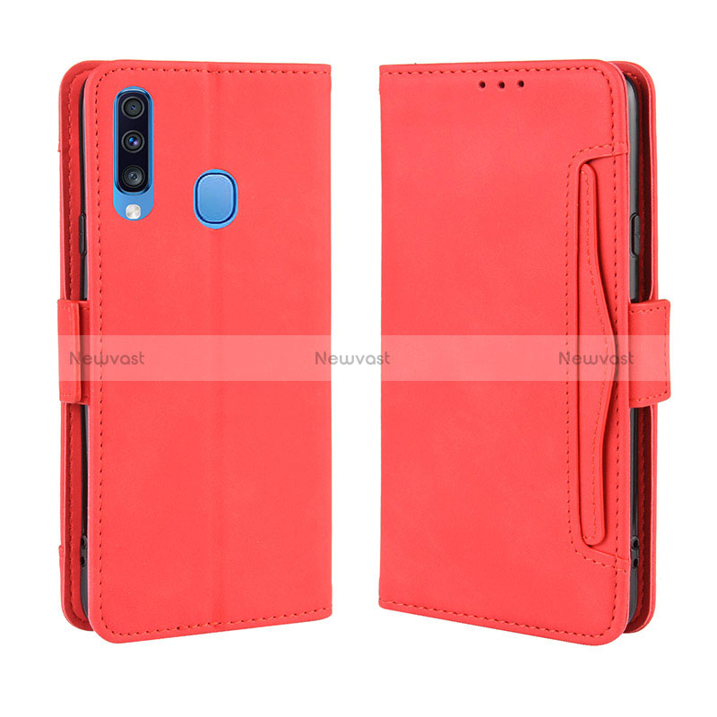 Leather Case Stands Flip Cover Holder BY3 for Samsung Galaxy A20s