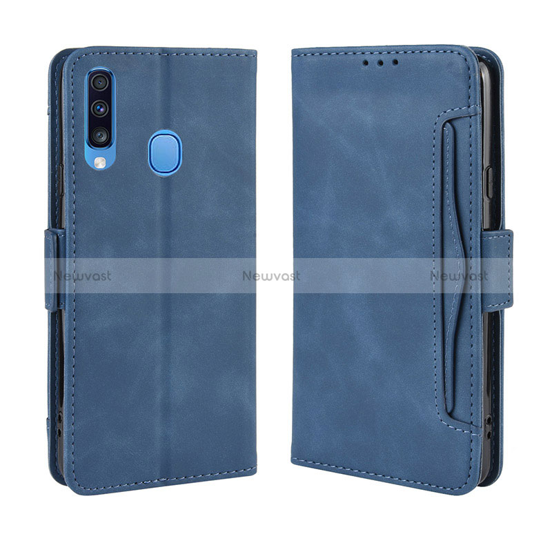 Leather Case Stands Flip Cover Holder BY3 for Samsung Galaxy A20s