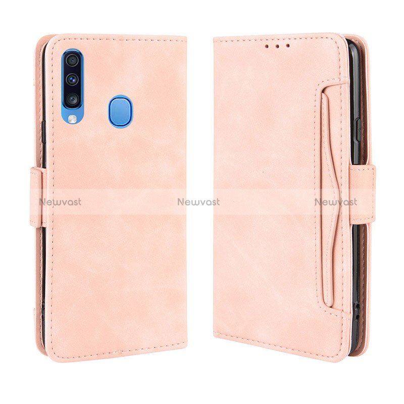 Leather Case Stands Flip Cover Holder BY3 for Samsung Galaxy A20s