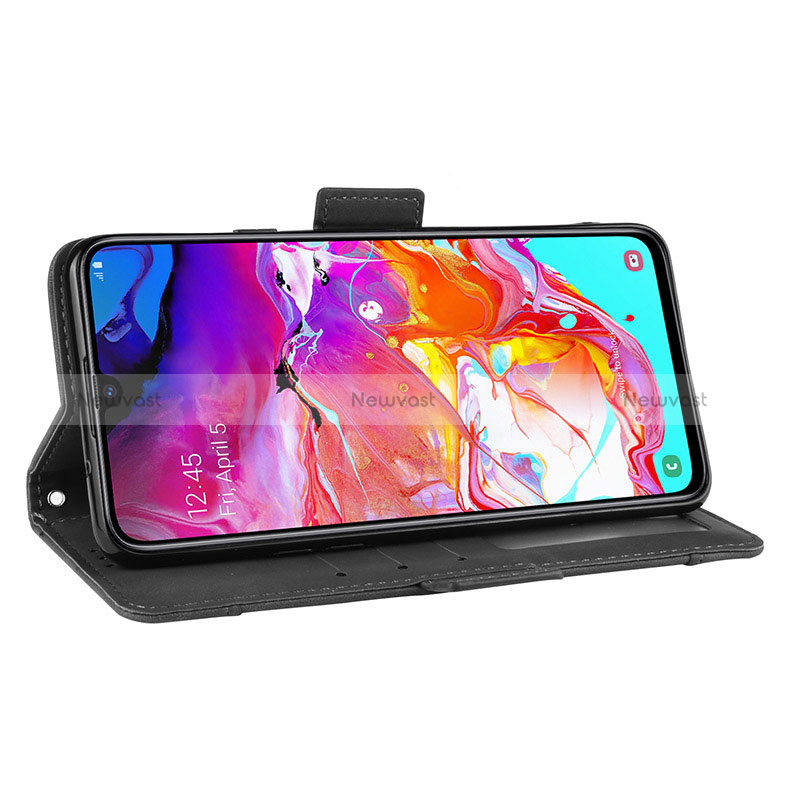 Leather Case Stands Flip Cover Holder BY3 for Samsung Galaxy A20s