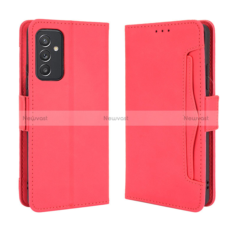 Leather Case Stands Flip Cover Holder BY3 for Samsung Galaxy A35 5G