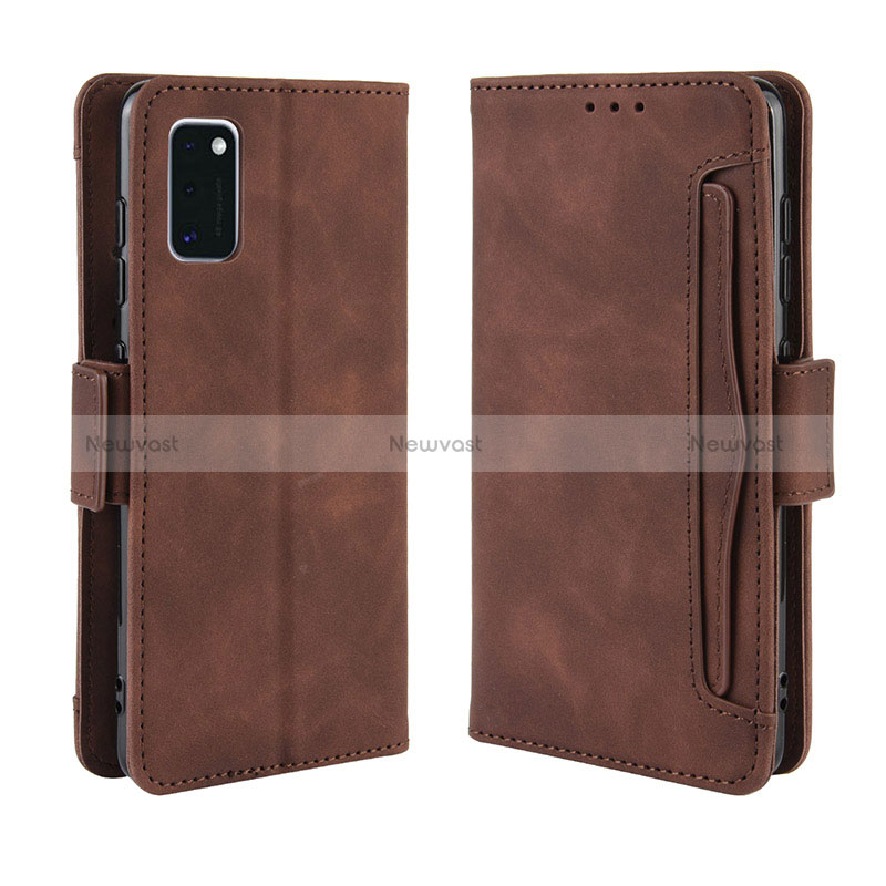 Leather Case Stands Flip Cover Holder BY3 for Samsung Galaxy A41