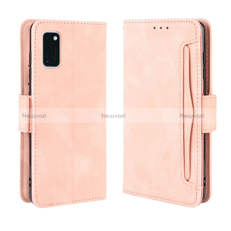 Leather Case Stands Flip Cover Holder BY3 for Samsung Galaxy A41