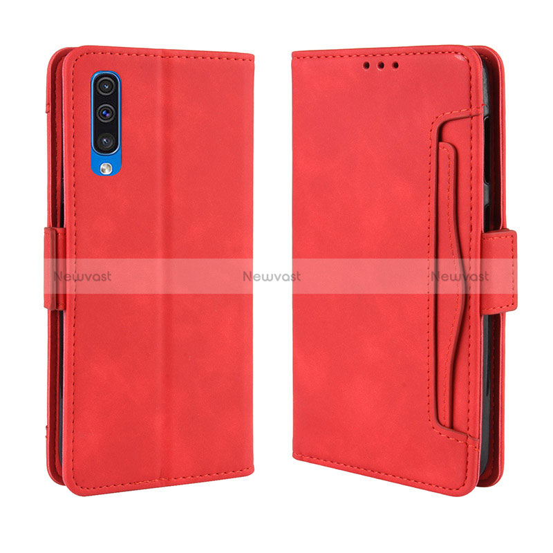 Leather Case Stands Flip Cover Holder BY3 for Samsung Galaxy A50S