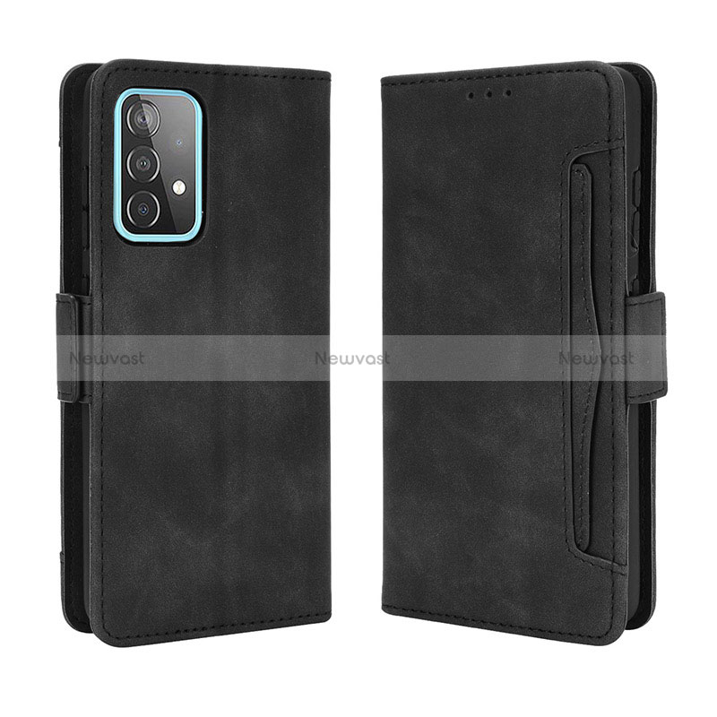 Leather Case Stands Flip Cover Holder BY3 for Samsung Galaxy A52 4G