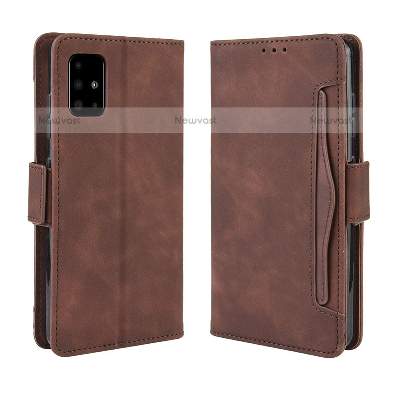 Leather Case Stands Flip Cover Holder BY3 for Samsung Galaxy A71 4G A715