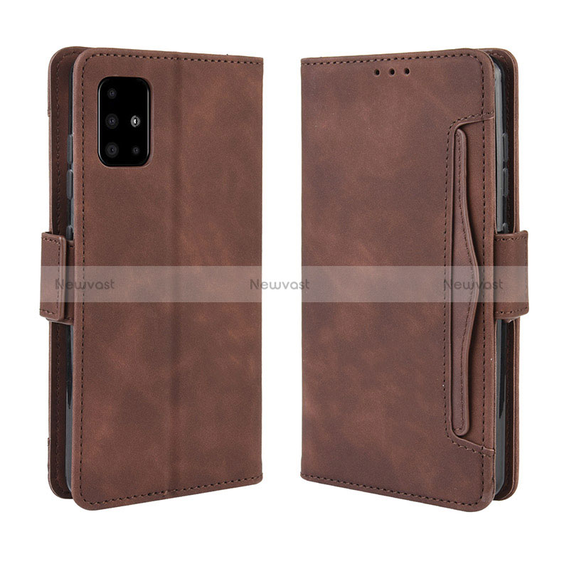 Leather Case Stands Flip Cover Holder BY3 for Samsung Galaxy A71 5G