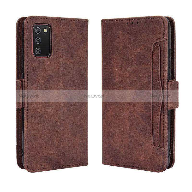 Leather Case Stands Flip Cover Holder BY3 for Samsung Galaxy F02S SM-E025F