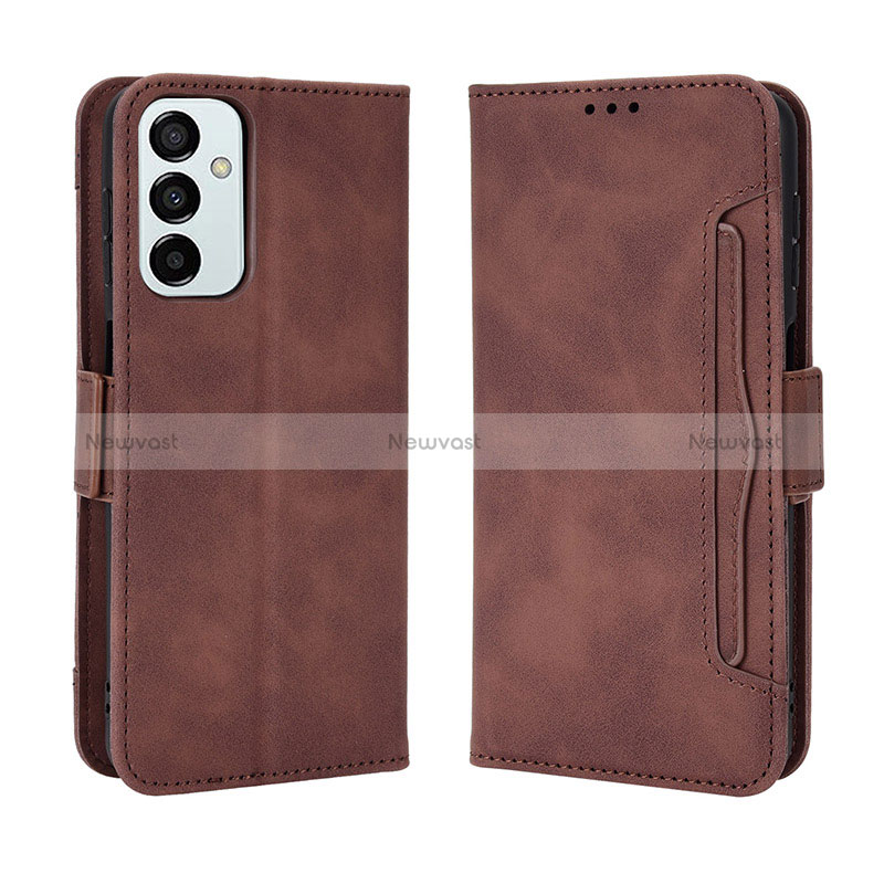 Leather Case Stands Flip Cover Holder BY3 for Samsung Galaxy M23 5G