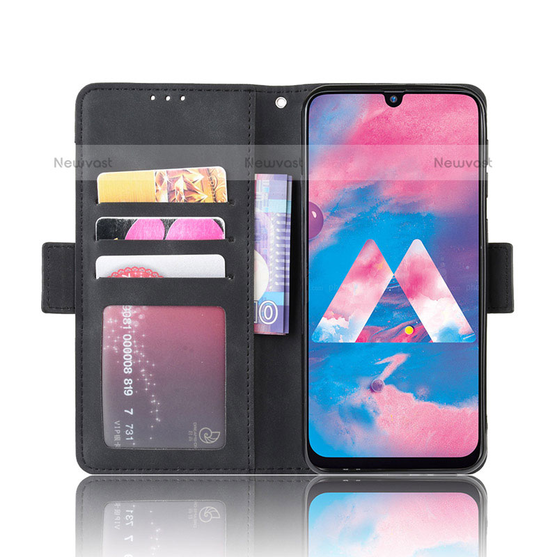 Leather Case Stands Flip Cover Holder BY3 for Samsung Galaxy M30s